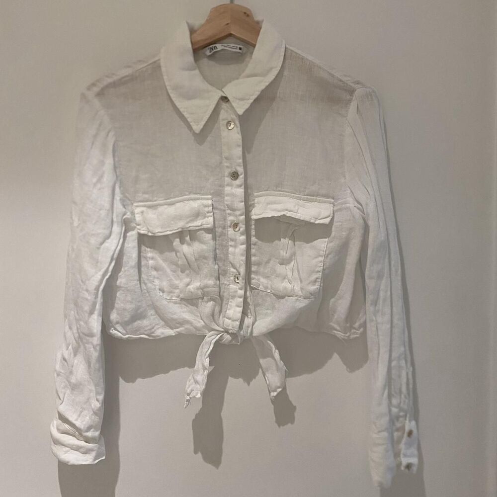 Zara Women's White Blouse - Picture 2 of 6